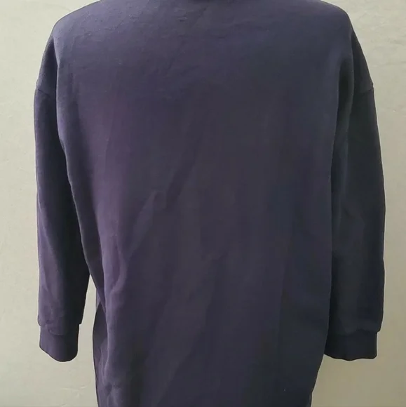 PINKO Designer Navy Blue Love me Tender sweatshirt sweater jumper top Elvis - Picture 7 of 9